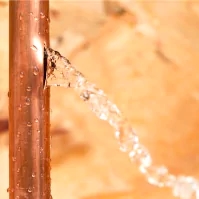 a water pipe with a water spout running from it