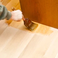 a pastry with a brush on a table